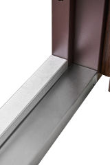 Вхідні двері Форт Нокс "Крафт-Термо" цинк темне дерево+склопакет з ковкою всередині / цинк біле дерево - Изображение 3