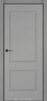 Міжкімнатні двері Darumi SINTRA Classic-02 (40 мм) Металевий грей глухе з алюмюнієвим торцем