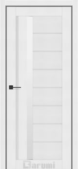 Міжкімнатні двері Darumi Floriana-01 (40 мм) Білий текстурний Сатин білий