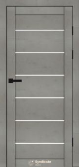 Міжкімнатні двері Syndicate Doors (40 мм)  PVC SD-108 Бетон світлий Сатин