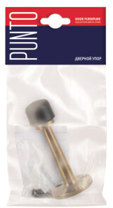Упор дверний DS PW-80 SG-4 матове золото PUNTO (настінні) - Изображение 2