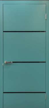 Міжкімнатні двері Danaprisdoors Loft S07 з фарбованим чорним склом - Изображение 1