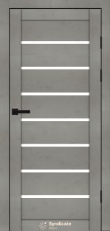 Міжкімнатні двері Syndicate Doors (40 мм)  PVC SD-102 Бетон світлий Сатин
