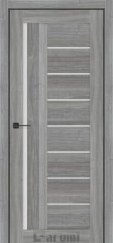 Міжкімнатні двері Darumi Floriana-01 (40 мм) Горіх грей рівер Сатин білий