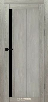 Міжкімнатні двері Syndicate Doors (40 мм)  PVC SD-124 Дуб ровера Чорне