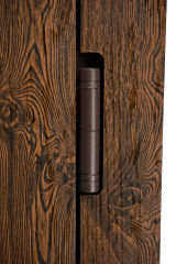 Вхідні двері Форт Нокс "Крафт-Термо" цинк темне дерево+склопакет з ковкою всередині / цинк біле дерево - Изображение 2