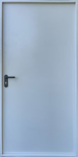 Вхідні двері Qdoors, Технічні ЕІ 60, Шагрень RAL 7035, 870 мм., 960 мм. - Изображение 1