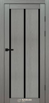 Міжкімнатні двері Syndicate Doors (40 мм)  PVC SD-128 Венге модерна Чорне