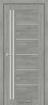 Міжкімнатні Двері StilDoors Vitano (40мм.) Дуб Платина Сатин білий