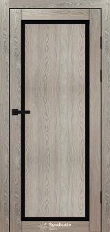 Міжкімнатні двері Syndicate Doors (40 мм)  PVC SD-113 Дуб натуральний Чорне