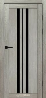 Міжкімнатні двері Syndicate Doors (40 мм)  PVC SD-107 Дуб ровера Чорне