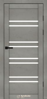 Міжкімнатні двері Syndicate Doors (40 мм)  PVC SD-118 Бетон світлий Сатин