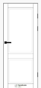 Міжкімнатні двері Syndicate Doors (40 мм)  PVC SD-132 Білий оксамит Глухе