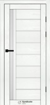 Міжкімнатні двері Syndicate Doors (40 мм)  PVC SD-101 Біла структура Сатин