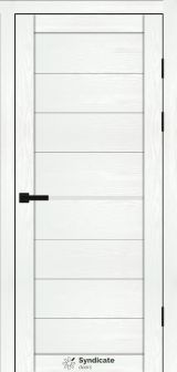 Міжкімнатні двері Syndicate Doors (40 мм)  PVC SD-129 Біла структура Сатин