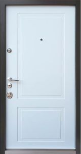 Вхідні двері Qdoors, колекція Авангард, Тріно, дуб графіт/біла шагрень - Изображение 1