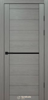Міжкімнатні двері Syndicate Doors (40 мм)  PVC SD-129 Венге модерна Чорне