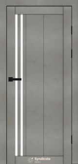 Міжкімнатні двері Syndicate Doors (40 мм)  PVC SD-136 Бетон світлий Сатин
