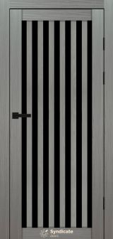Міжкімнатні двері Syndicate Doors (40 мм)  PVC SD-125 Венге модерна Чорне