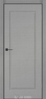 Міжкімнатні двері Darumi SINTRA Classic-01 (40 мм) Металевий грей глухе з чорним торцем