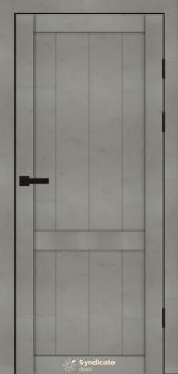 Міжкімнатні двері Syndicate Doors (40 мм)  PVC SD-116 Бетон світлий Глухе