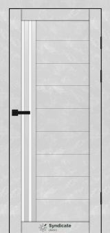 Міжкімнатні двері Syndicate Doors (40 мм)  PVC SD-136 Бетон білий Сатин