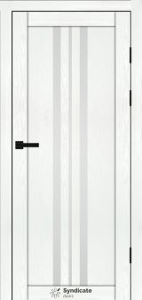 Міжкімнатні двері Syndicate Doors (40 мм)  PVC SD-107 Біла структура Сатин