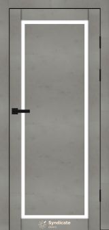 Міжкімнатні двері Syndicate Doors (40 мм)  PVC SD-113 Бетон світлий Сатин