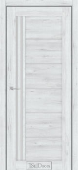 Міжкімнатні Двері StilDoors Vitano (40мм.) Дуб Альпійський Сатин білий