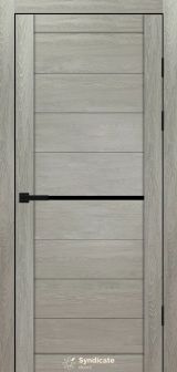 Міжкімнатні двері Syndicate Doors (40 мм)  PVC SD-129 Дуб ровера Чорне