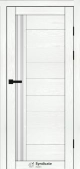Міжкімнатні двері Syndicate Doors (40 мм)  PVC SD-135 Біла структура Сатин