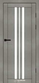 Міжкімнатні двері Syndicate Doors (40 мм)  PVC SD-107 Бетон світлий Сатин