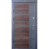 Вхідні двері Qdoors, колекція Преміум, Бостон-М бетон темний/бетон світлий
